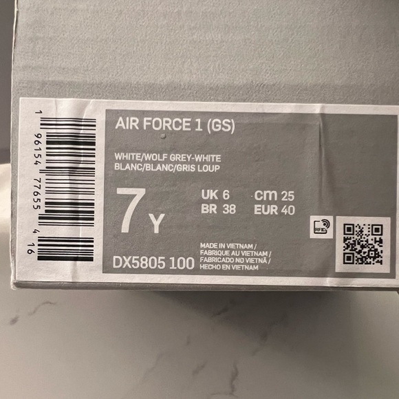 🤍 NEW Nike shoes Air Force 1 (GS) Court Borough | Size 7y | 8.5 Women’s | - Picture 8 of 13